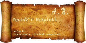 Agulár Nikolett névjegykártya