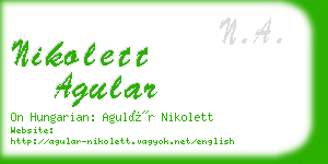 nikolett agular business card